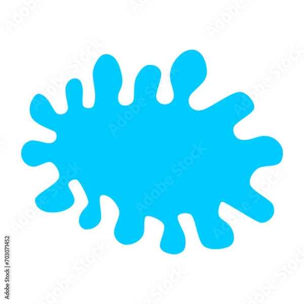 Obraz blue simple splash flat element