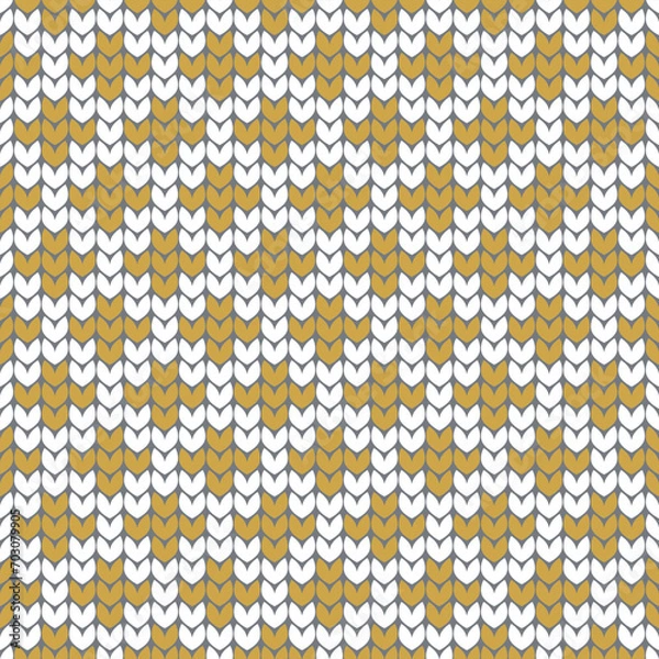 Fototapeta Knit Pattern background. Vector illustration.