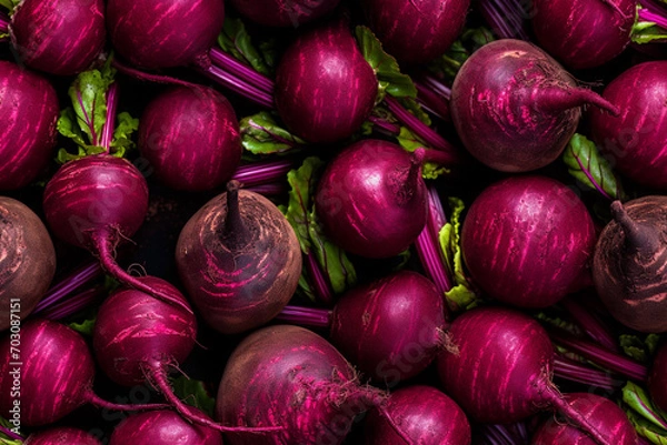 Fototapeta red beets background wall texture pattern seamless
