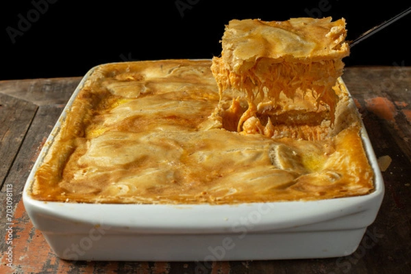 Obraz Brazilian chicken pie. Called empadão in Brazil