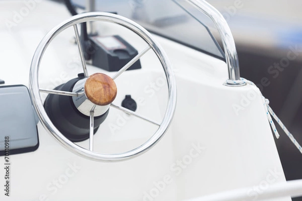 Fototapeta ship steering