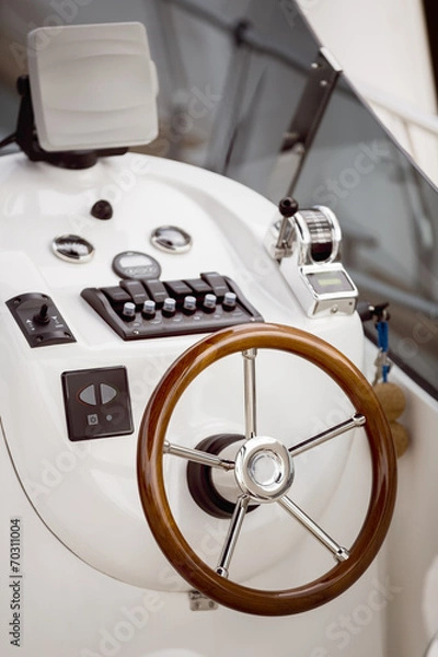 Fototapeta ship steering