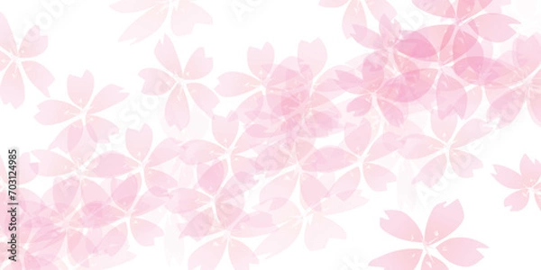 Obraz 桜　春　花びら　背景	