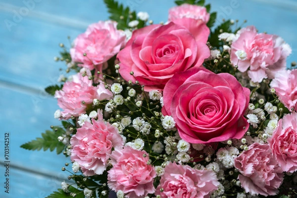 Fototapeta バラのバスケット