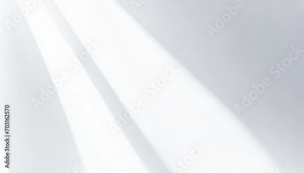 Fototapeta Abstract white background. Minimal geometric white light background
