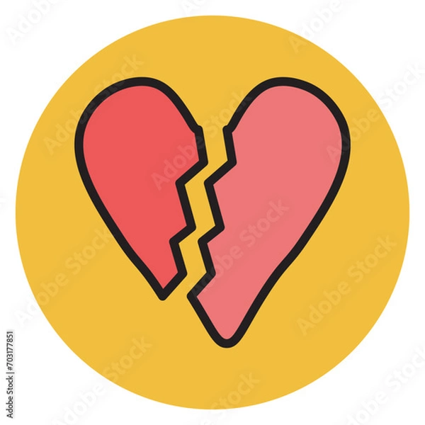 Fototapeta velentine color icon 2