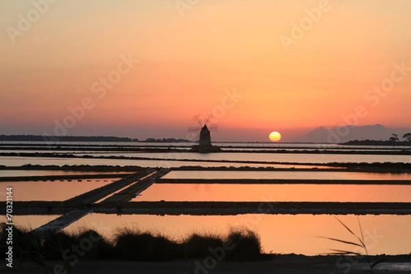 Fototapeta Saline, Marsala - Sicilia