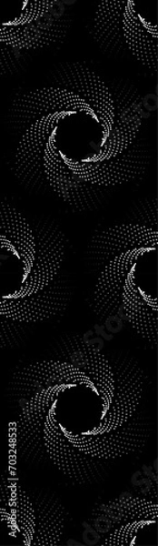 Fototapeta Seamless geometric pattern of halftone dots circles