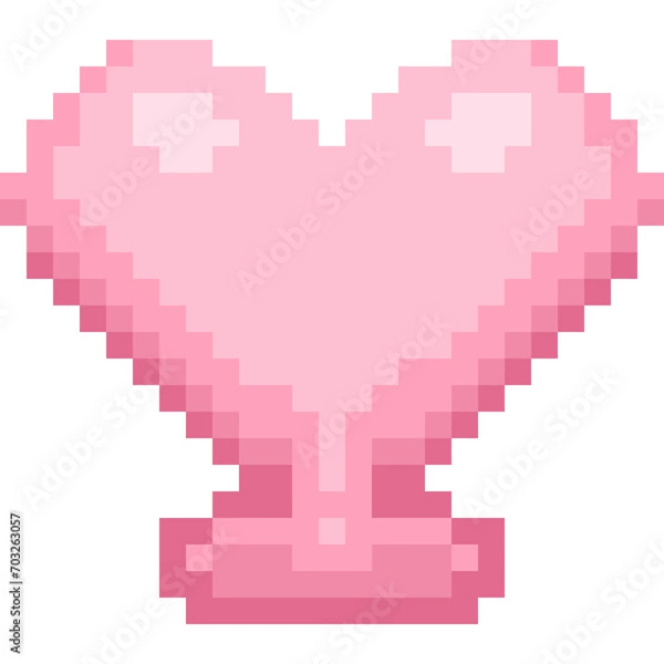 Obraz valentine pixel art