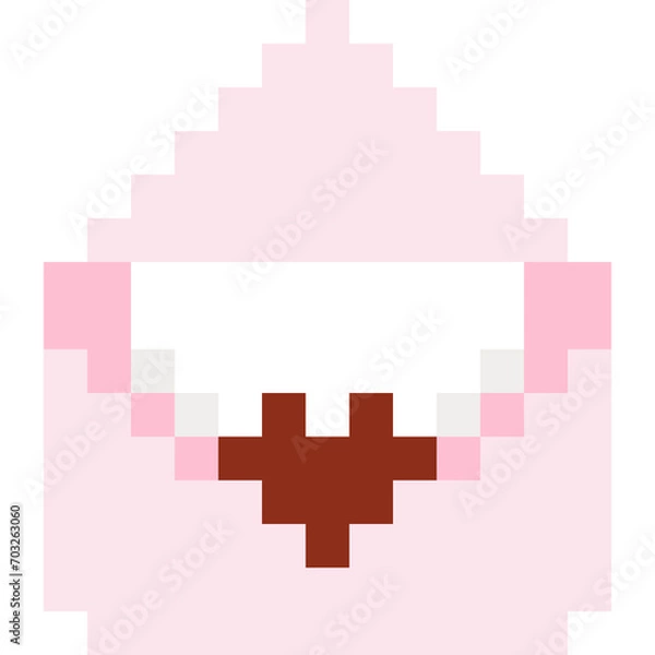 Obraz valentine pixel art