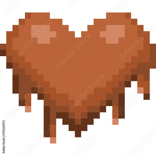 Obraz valentine pixel art