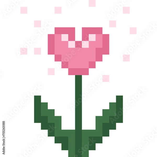 Obraz valentine pixel art