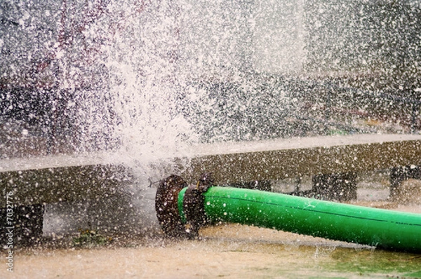 Obraz Repair work on broken water main