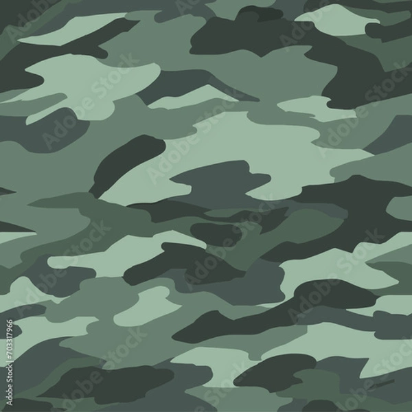 Fototapeta Contemporary Urban Camouflage Vector Military Textile Print, Abstract Army Style Modern Fabric Template seamless pattern