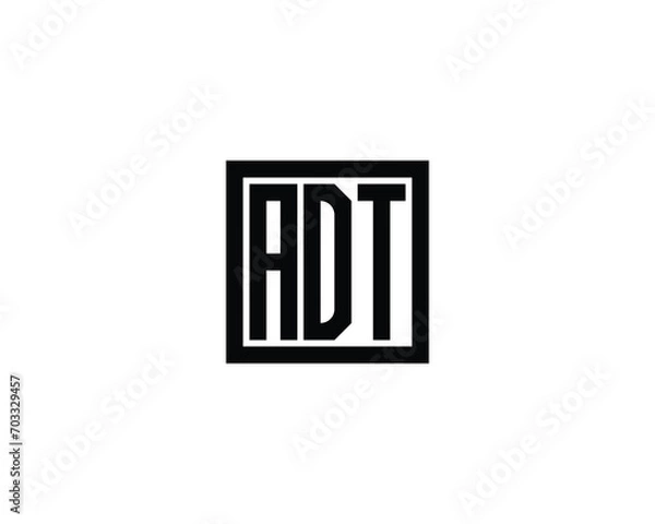 Fototapeta ADT logo design vector template