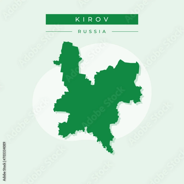 Fototapeta Vector illustration vector of Kirov map Russia