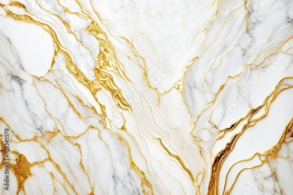 Obraz golden white marble tecture abstract background