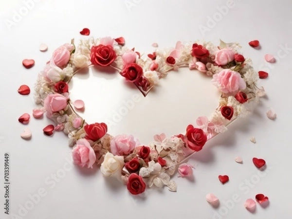 Fototapeta Softness and tenderness: a romantic image in white colors