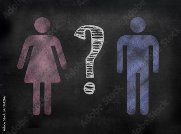 Obraz Blackboard or Chalkboard Gender image