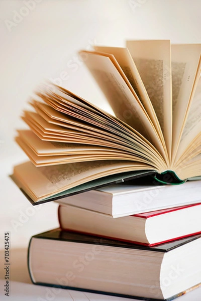 Obraz Books in library	
