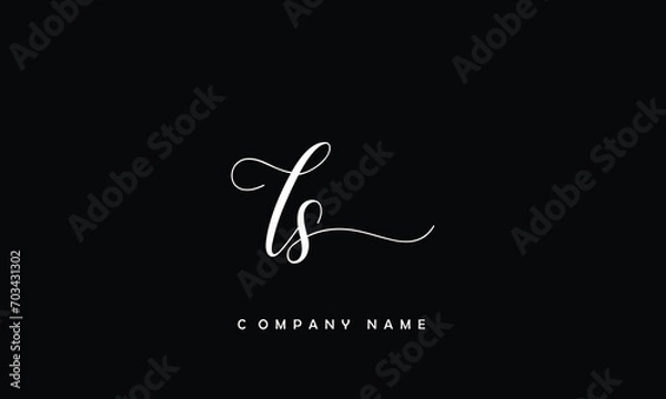 Fototapeta LS, SL, L, S Abstract Letters Logo Monogram