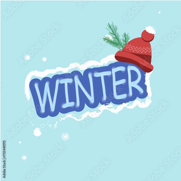 Fototapeta Winter illustration