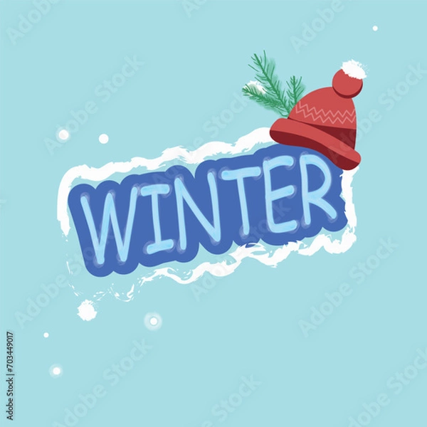 Fototapeta Winter illustration