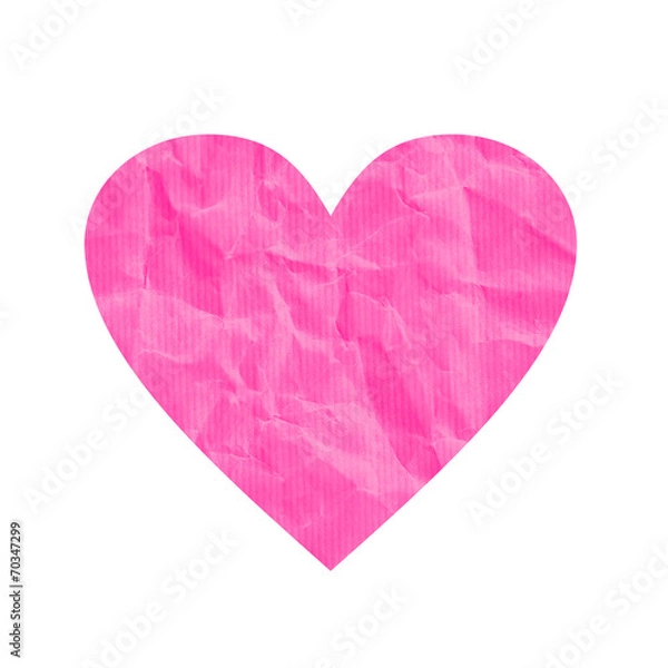 Obraz pink heart paper texture