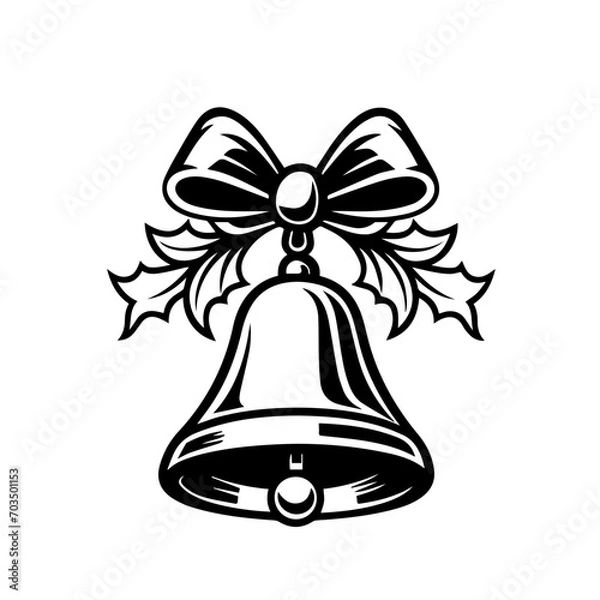 Fototapeta Festive Christmas Jingle Bells Vector