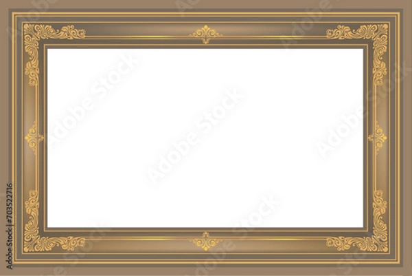 Obraz gold picture frame