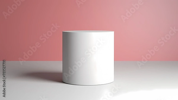 Fototapeta 3D rendering minimalist background product booth, podium, stage, product commercial photography background, cosmetics booth