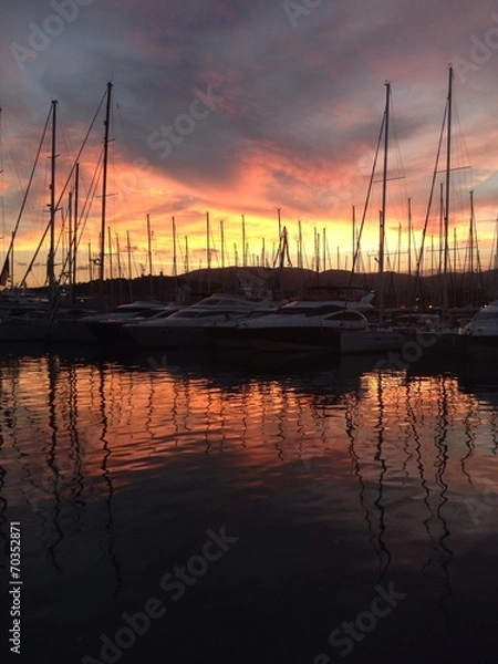 Obraz Atardecer en Paseo Maritimo