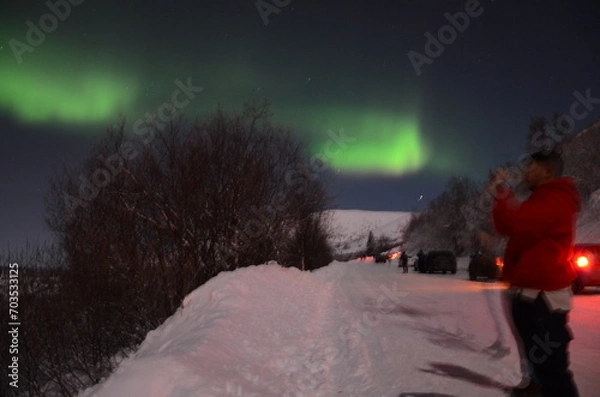 Obraz Northern Lights Eagle River Alaska