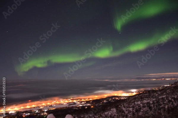 Obraz Northern Lights Eagle River Alaska