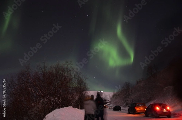 Obraz Northern Lights Eagle River Alaska