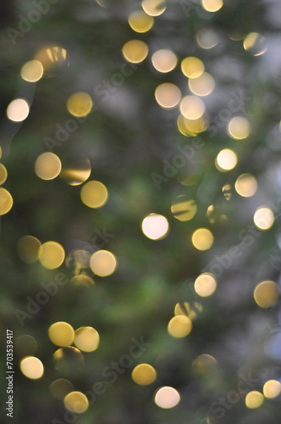 Obraz golden bokeh background