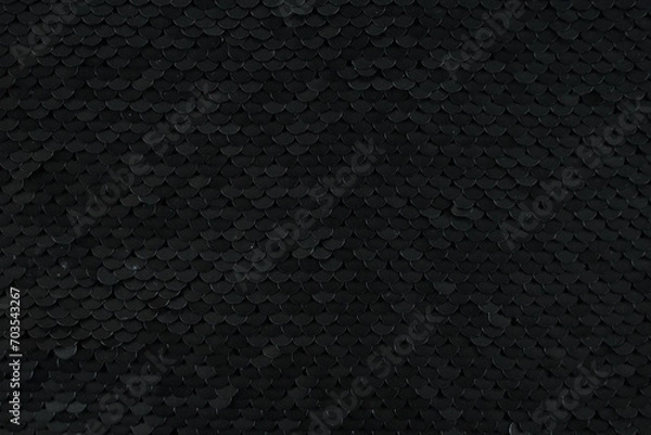 Fototapeta texture - black sequins