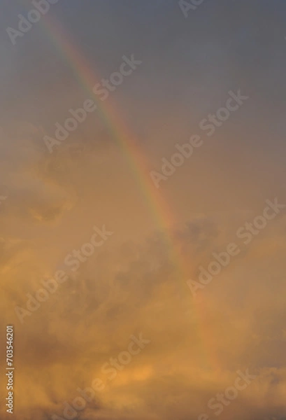 Obraz rainbow in the sunset sky