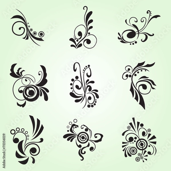 Fototapeta Flourish Shape