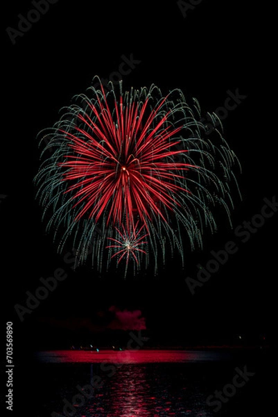 Obraz Fireworks over Water
