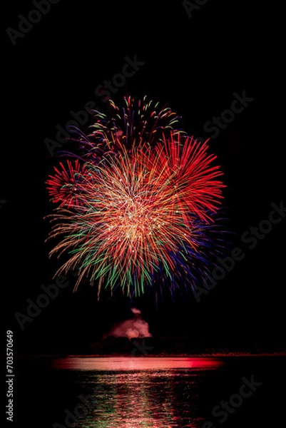 Obraz Fireworks over Water