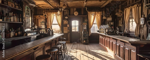 Obraz Western saloon interior
