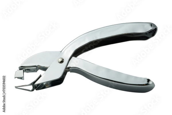 Obraz Staple remover isolated on white background.