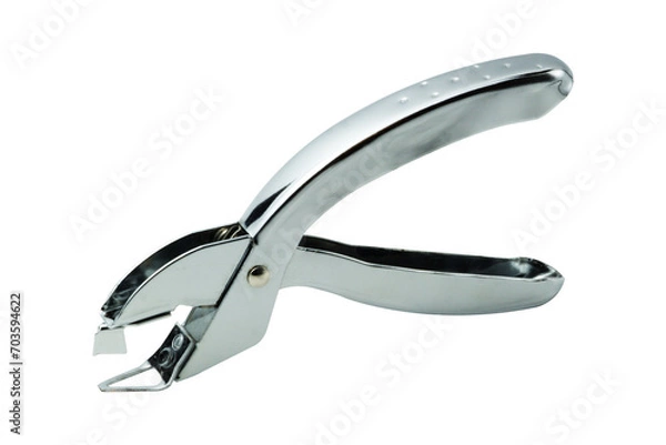 Fototapeta Staple remover isolated on white background.