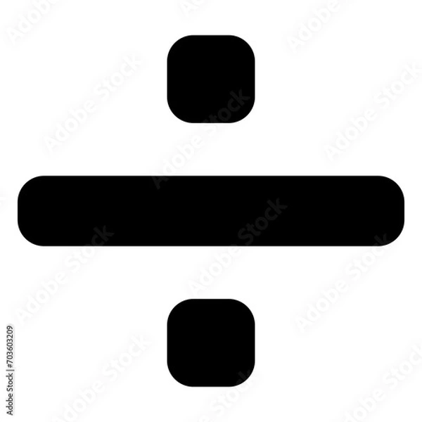 Fototapeta divide icon in solid style