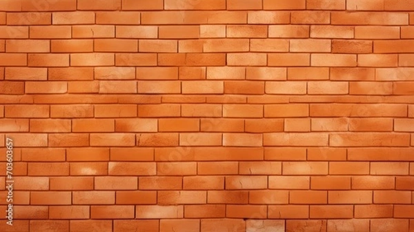 Obraz Orange Brick Wall Background
