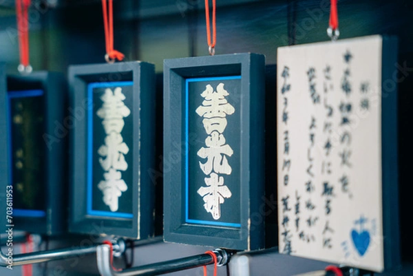 Obraz 善光寺の光景