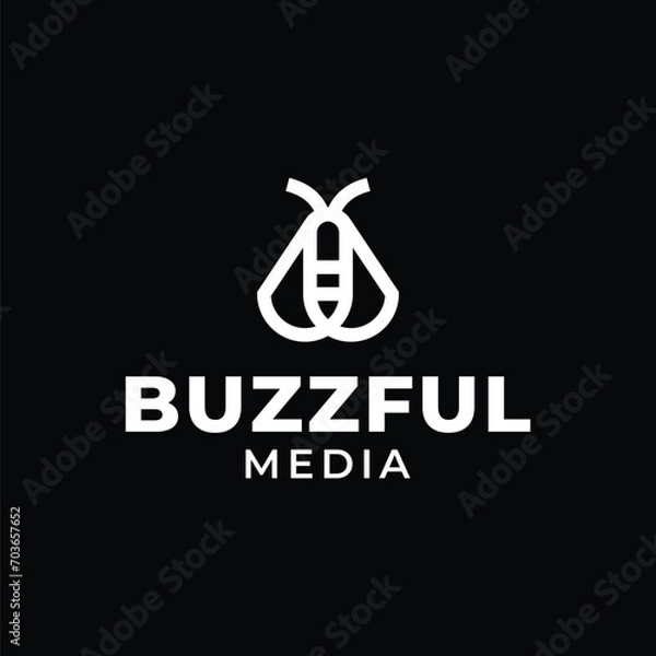 Fototapeta Buzz Logo Design Branding Vector