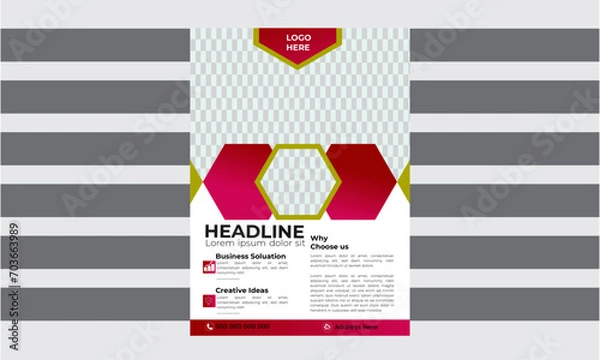 Fototapeta Modern Business Flyer design.