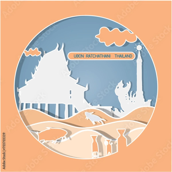 Obraz Paper Cut Vector 